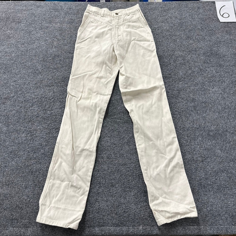 Rocky Mountain Jeans Womens Size 24 Cream High Waisted Western Straight Leg